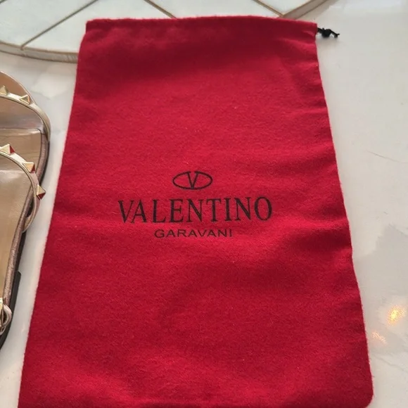 Valentino Cream Rockstud Sandals - Picture 6 of 7